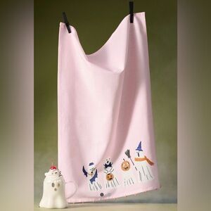 NWT. New in Packaging Anthropologie Trick-or-treat ghosts dish towel